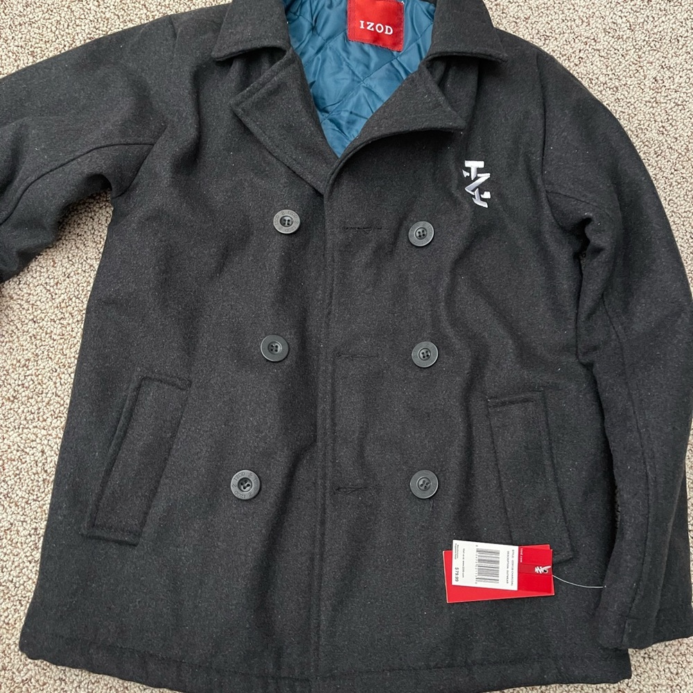 Pea coat double breasted. New
